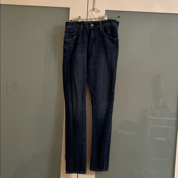 Uniqlo dark stretchy denim jeans unisex - Picture 1 of 5